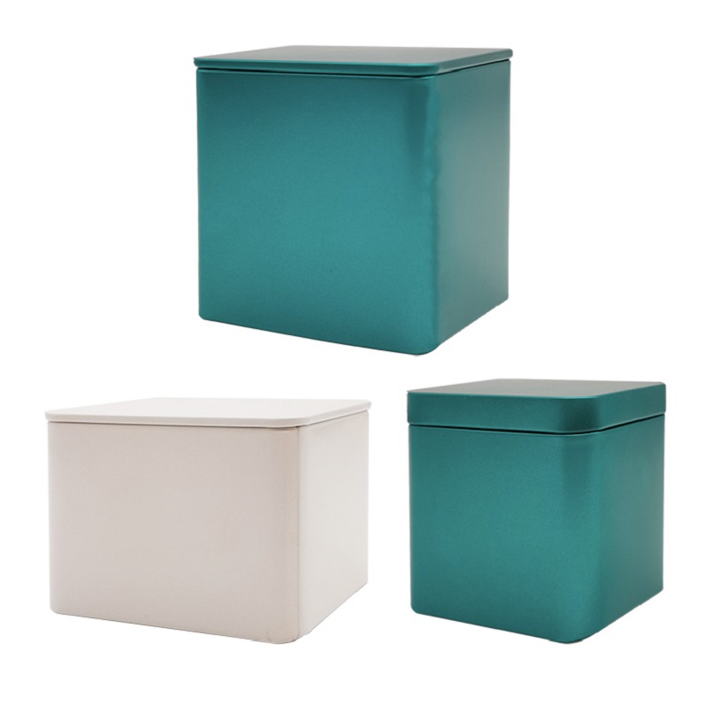 Good Quality Strength Airtight Square Plain Metal Small Boxes