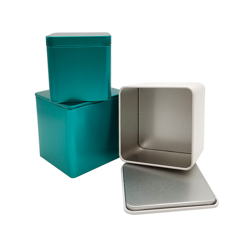 Good Quality Strength Airtight Square Plain Metal Small Boxes